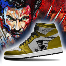 Load image into Gallery viewer, The Wolverine X-Men Apparel Unisex real leather Air Jordan Sneaker Personalized Full Color Full Plus Size Best Gift Printed Logo Team
