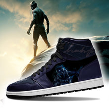 Load image into Gallery viewer, Black Panther Apparel Unisex real leather Limited Edition Air Jordan Sneaker Personalized Full Color Full Plus Size Best Gift Printed Logo Team