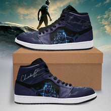 Load image into Gallery viewer, Black Panther Apparel Unisex real leather Limited Edition Air Jordan Sneaker Personalized Full Color Full Plus Size Best Gift Printed Logo Team