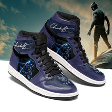 Load image into Gallery viewer, Black Panther Apparel Unisex real leather Limited Edition Air Jordan Sneaker Personalized Full Color Full Plus Size Best Gift Printed Logo Team