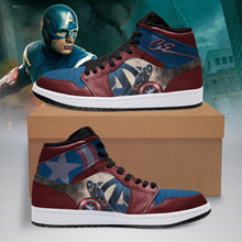 Load image into Gallery viewer, Captain America Apparel Men Air Jordan Sneaker Limited Edition Personalized Full Color Full Plus Size Best Gift Printed Logo Team
