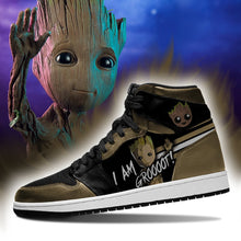 Load image into Gallery viewer, Marvel Groot Apparel Unisex real leather Air Jordan Sneaker Personalized Full Color Full Plus Size Best Gift Printed Logo Team