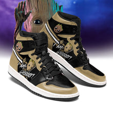 Load image into Gallery viewer, Marvel Groot Apparel Unisex real leather Air Jordan Sneaker Personalized Full Color Full Plus Size Best Gift Printed Logo Team