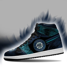 Load image into Gallery viewer, Seattle Seahawks X Seattle Mariners Apparel Unisex real leather Air Jordan Sneaker Personalized Full Color Full Plus Size Best Gift Printed Logo Team