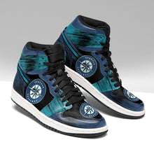 Load image into Gallery viewer, Seattle Seahawks X Seattle Mariners Apparel Unisex real leather Air Jordan Sneaker Personalized Full Color Full Plus Size Best Gift Printed Logo Team