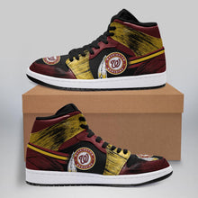Load image into Gallery viewer, Washington Redskins X Washington Nationals Apparel Men/Women Air Jordan Sneakers Persionalized Full Color Full Plus Size Best Gift Printed Logo Team