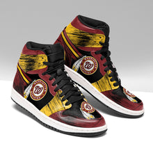 Load image into Gallery viewer, Washington Redskins X Washington Nationals Apparel Men/Women Air Jordan Sneakers Persionalized Full Color Full Plus Size Best Gift Printed Logo Team