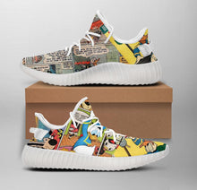 Load image into Gallery viewer, Donald Duck 2 Apparel Men/Women Lightweight Construction Yeezy Boost Shoes Black/White Full Plus Size Best Gift Printed Logo Team