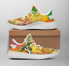 Load image into Gallery viewer, Goofy Apparel Men/Women Lightweight Construction Yeezy Boost Shoes Black/White Full Plus Size Best Gift Printed Logo Team