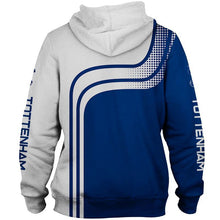 Load image into Gallery viewer, Tottenham Hotspur Apparel Unisex Long Sleeve 3D Hoodies With Hooded White/Blue Full Plus Size Best Gift Printed Logo Team