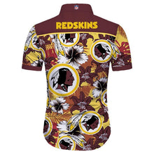 Load image into Gallery viewer, Washington Redskins NFL Apparel Men/Women Hawaiian Short Sleeve Shirt Personalized Full Color Full Plus Size Best Gift Printed Logo Team