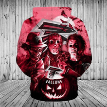 Load image into Gallery viewer, Atlanta Falcons MLB Apparel Men Polyester 3D Hoodies Custom Personalized Full Color Full Plus Size Best Gift Printed Logo Team