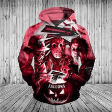 Load image into Gallery viewer, Atlanta Falcons MLB Apparel Men Polyester 3D Hoodies Custom Personalized Full Color Full Plus Size Best Gift Printed Logo Team