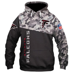 Atlanta Falcons NFL Apparel Men Polyester 3D Hoodies Custom Personalized Full Color Full Plus Size Best Gift Printed Logo Team