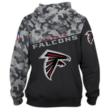 Load image into Gallery viewer, Atlanta Falcons NFL Apparel Men Polyester 3D Hoodies Custom Personalized Full Color Full Plus Size Best Gift Printed Logo Team