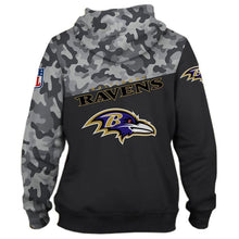 Load image into Gallery viewer, Baltimore Ravens NFL Apparel Men Polyester 3D Hoodies Custom Personalized Full Color Full Plus Size Best Gift Printed Logo Team