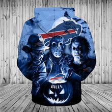 Load image into Gallery viewer, Buffalo Bills NFL Apparel Men Polyester 3D Hoodies Custom Personalized Full Color Full Plus Size Best Gift Printed Logo Team