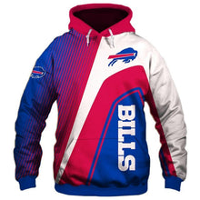 Load image into Gallery viewer, Buffalo Bills NFL Apparel Men Polyester 3D Hoodies Custom Personalized Full Color Full Plus Size Best Gift Printed Logo Team