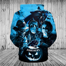 Load image into Gallery viewer, Carolina Panthers NFL Apparel Men Polyester 3D Hoodies Custom Personalized Full Color Full Plus Size Best Gift Printed Logo Team