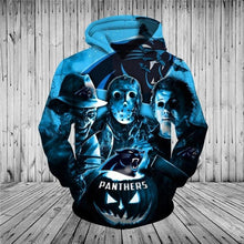 Load image into Gallery viewer, Carolina Panthers NFL Apparel Men Polyester 3D Hoodies Custom Personalized Full Color Full Plus Size Best Gift Printed Logo Team
