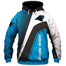 Load image into Gallery viewer, Carolina Panthers NFL Apparel Men Polyester 3D Hoodies Custom Personalized Full Color Full Plus Size Best Gift Printed Logo Team