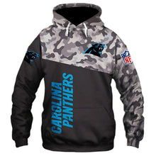 Load image into Gallery viewer, Carolina Panthers NFL Apparel Men Polyester 3D Hoodies Custom Personalized Full Color Full Plus Size Best Gift Printed Logo Team