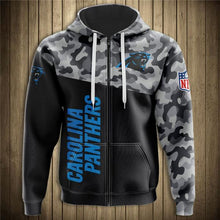 Load image into Gallery viewer, Carolina Panthers NFL Apparel Men Polyester 3D Hoodies Custom Personalized Full Color Full Plus Size Best Gift Printed Logo Team