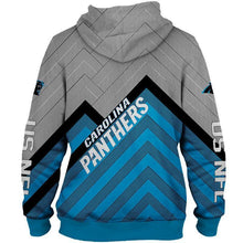 Load image into Gallery viewer, Carolina Panthers NFL Apparel Men Zipper 3D Hoodies Custom Personalized Full Color Full Plus Size Best Gift Printed Logo Team