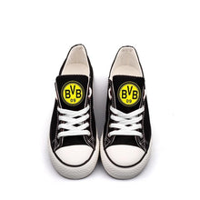 Load image into Gallery viewer, Borussia Dortmund Apparel Unisex Breathable Canvas Shoes Black Full Plus Size Best Gift Printed Logo Team