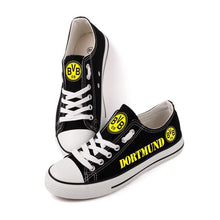 Load image into Gallery viewer, Borussia Dortmund Apparel Unisex Breathable Canvas Shoes Black Full Plus Size Best Gift Printed Logo Team