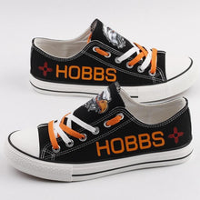 Load image into Gallery viewer, Hobbs High School Apparel Unisex Breathable Canvas Shoes Black Full Plus Size Best Gift Printed Logo Team