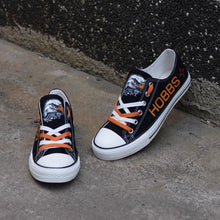Load image into Gallery viewer, Hobbs High School Apparel Unisex Breathable Canvas Shoes Black Full Plus Size Best Gift Printed Logo Team