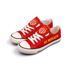 Load image into Gallery viewer, AS Monaco  Apparel Unisex Breathable Canvas Shoes Red Full Plus Size Best Gift Printed Logo Team