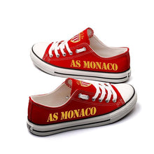 Load image into Gallery viewer, AS Monaco  Apparel Unisex Breathable Canvas Shoes Red Full Plus Size Best Gift Printed Logo Team