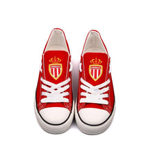 Load image into Gallery viewer, AS Monaco  Apparel Unisex Breathable Canvas Shoes Red Full Plus Size Best Gift Printed Logo Team