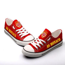 Load image into Gallery viewer, AS Monaco  Apparel Unisex Breathable Canvas Shoes Red Full Plus Size Best Gift Printed Logo Team