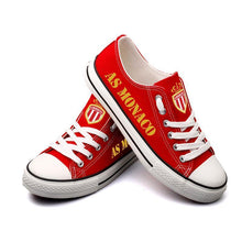 Load image into Gallery viewer, AS Monaco  Apparel Unisex Breathable Canvas Shoes Red Full Plus Size Best Gift Printed Logo Team