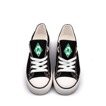 Load image into Gallery viewer, Werder Bremen Apparel Unisex Breathable Canvas Shoes Black Full Plus Size Best Gift Printed Logo Team