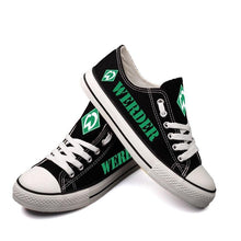 Load image into Gallery viewer, Werder Bremen Apparel Unisex Breathable Canvas Shoes Black Full Plus Size Best Gift Printed Logo Team