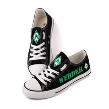 Load image into Gallery viewer, Werder Bremen Apparel Unisex Breathable Canvas Shoes Black Full Plus Size Best Gift Printed Logo Team