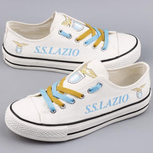 Load image into Gallery viewer, S.S. Lazio Apparel Unisex Breathable Canvas Shoes Black Full Plus Size Best Gift Printed Logo Team