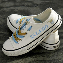 Load image into Gallery viewer, S.S. Lazio Apparel Unisex Breathable Canvas Shoes Black Full Plus Size Best Gift Printed Logo Team