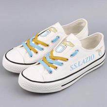 Load image into Gallery viewer, S.S. Lazio Apparel Unisex Breathable Canvas Shoes Black Full Plus Size Best Gift Printed Logo Team