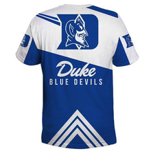Load image into Gallery viewer, Duke Blue Devils NCAA Apparel Men Short Sleeve 3D All Over Print T-Shirt Personalized Full Color Full Plus Size Best Gift Printed Logo Team