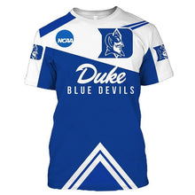 Load image into Gallery viewer, Duke Blue Devils NCAA Apparel Men Short Sleeve 3D All Over Print T-Shirt Personalized Full Color Full Plus Size Best Gift Printed Logo Team