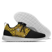 Load image into Gallery viewer, New Orleans Saints NFL Apparel Lightweight Comfort Sport Shoes Sneaker Personalized Full Color Full Plus Size Best Gift Printed Logo Team