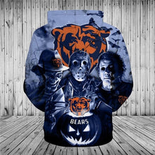 Load image into Gallery viewer, Chicago Bears NFL Apparel Men Polyester 3D Hoodies Custom Personalized Full Color Full Plus Size Best Gift Printed Logo Team
