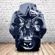 Load image into Gallery viewer, Dallas Cowboys NFL Apparel Men Polyester 3D Hoodies Custom Personalized Full Color Full Plus Size Best Gift Printed Logo Team