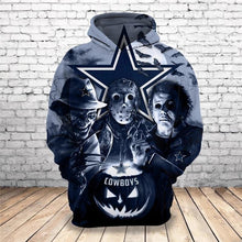 Load image into Gallery viewer, Dallas Cowboys NFL Apparel Men Polyester 3D Hoodies Custom Personalized Full Color Full Plus Size Best Gift Printed Logo Team