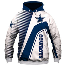 Load image into Gallery viewer, Dallas Cowboys NFL Apparel Men Polyester 3D Hoodies Custom Personalized Full Color Full Plus Size Best Gift Printed Logo Team